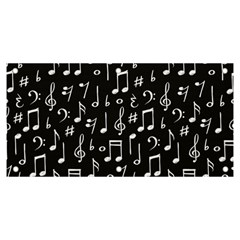 Chalk Music Notes Signs Seamless Pattern Banner And Sign 6  X 3  by Ravend