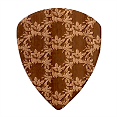 Floral Geometry Wood Guitar Pick (set Of 10)