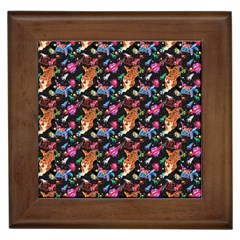 Beautiful Pattern Framed Tile