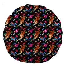 Beautiful Pattern Large 18  Premium Round Cushions