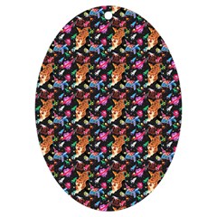 Beautiful Pattern Uv Print Acrylic Ornament Oval