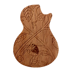 Spring Time Guitar Shape Wood Guitar Pick Holder Case And Picks Set