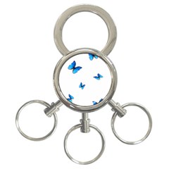 Butterfly-blue-phengaris 3-ring Key Chain by saad11