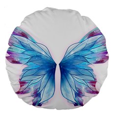 Butterfly-drawing-art-fairytale  Large 18  Premium Round Cushions by saad11