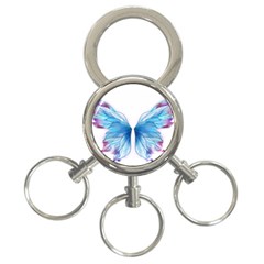Butterfly-drawing-art-fairytale  3-ring Key Chain by saad11