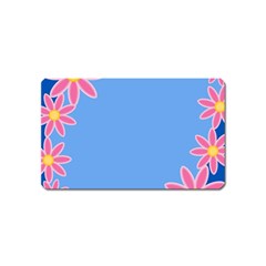 Flowers Space Frame Ornament Magnet (name Card)