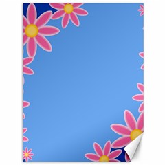 Flowers Space Frame Ornament Canvas 36  X 48 