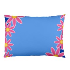 Flowers Space Frame Ornament Pillow Case