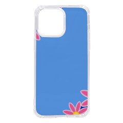 Flowers Space Frame Ornament Iphone 14 Pro Max Tpu Uv Print Case by Maspions