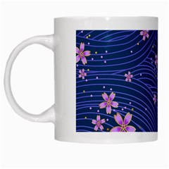 Flowers Floral Background White Mug