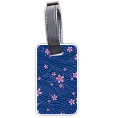 Flowers Floral Background Luggage Tag (one Side)