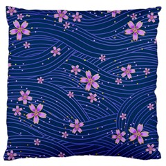 Flowers Floral Background Large Cushion Case (one Side)