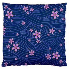 Flowers Floral Background 16  Baby Flannel Cushion Case (two Sides)