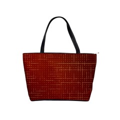 Grid Background Pattern Wallpaper Classic Shoulder Handbag