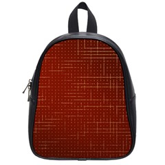 Grid Background Pattern Wallpaper School Bag (small)