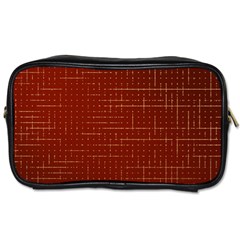 Grid Background Pattern Wallpaper Toiletries Bag (two Sides)