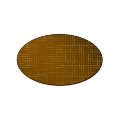 Anstract Gold Golden Grid Background Pattern Wallpaper Sticker Oval (10 Pack)