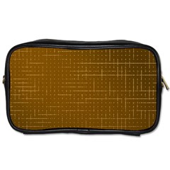 Anstract Gold Golden Grid Background Pattern Wallpaper Toiletries Bag (one Side)