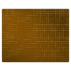 Anstract Gold Golden Grid Background Pattern Wallpaper Premium Plush Fleece Blanket (medium)