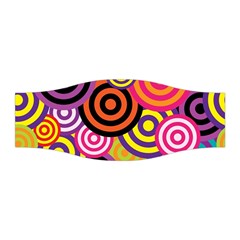 Abstract Circles Background Retro Stretchable Headband by Ravend