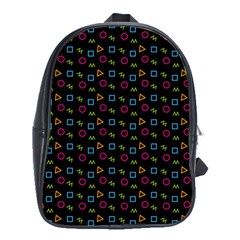 Background Ornamental Pattern School Bag (xl) by Maspions