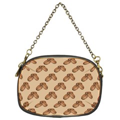 Coffee Beans Pattern Texture Chain Purse (one Side)