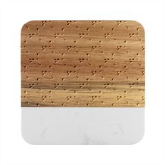 Coffee Beans Pattern Texture Marble Wood Coaster (square)