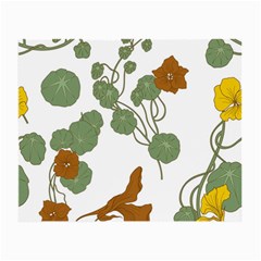 Nasturtium Flower Plant Leaves Small Glasses Cloth (2 Sides)