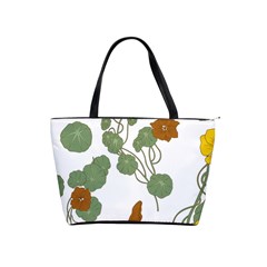 Nasturtium Flower Plant Leaves Classic Shoulder Handbag