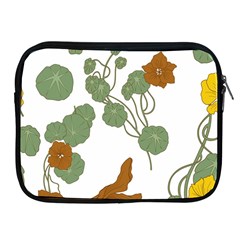 Nasturtium Flower Plant Leaves Apple Ipad 2/3/4 Zipper Cases by Maspions