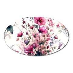 Flora Floral Flower Petal Oval Magnet