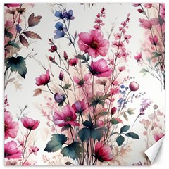 Flora Floral Flower Petal Canvas 12  X 12  by Maspions