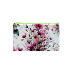 Flora Floral Flower Petal Cosmetic Bag (XS)