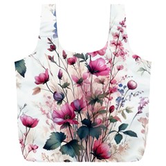Flora Floral Flower Petal Full Print Recycle Bag (xxl) by Maspions
