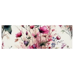 Flora Floral Flower Petal Banner And Sign 12  X 4  by Maspions
