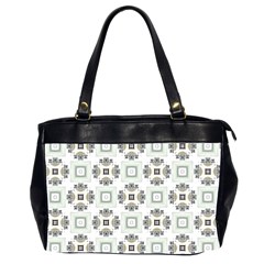 Background Pattern Retro Vintage Oversize Office Handbag (2 Sides)