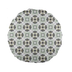 Background Pattern Retro Vintage Standard 15  Premium Flano Round Cushions