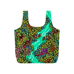 Background Leaves River Nature Full Print Recycle Bag (s)