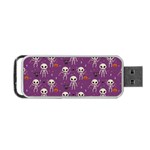 Skull Halloween Pattern Portable USB Flash (Two Sides) Back