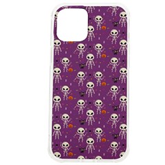 Skull Halloween Pattern Iphone 12 Pro Max Tpu Uv Print Case by Maspions