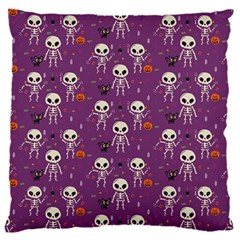 Skull Halloween Pattern 16  Baby Flannel Cushion Case (two Sides)