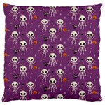 Skull Halloween Pattern 16  Baby Flannel Cushion Case (Two Sides) Front