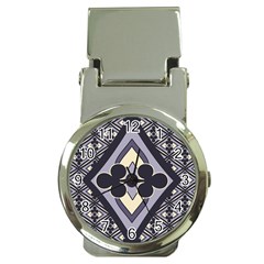 Pattern Design Scrapbooking Money Clip Watches