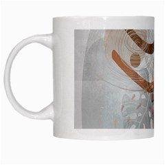 Boho Background Leaves Botanical White Mug