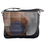 Boho Background Leaves Botanical Retro Vintage Art Messenger Bag Front