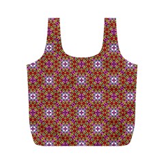 Illustrations Background Pattern Mandala Seamless Full Print Recycle Bag (m)