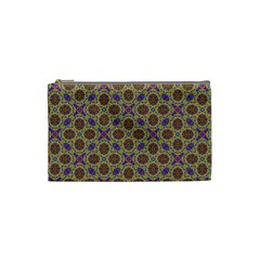 Art Illustrations Background Pattern Mandala Seamless Cosmetic Bag (small)