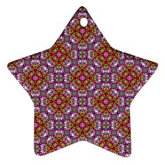 Pattern Mandala Seamless Star Ornament (two Sides)