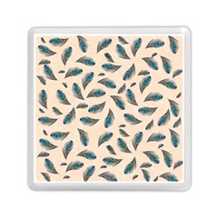 Background Palm Leaves Pattern Memory Card Reader (square)