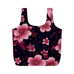 Flower Sakura Bloom Full Print Recycle Bag (m) by Maspions